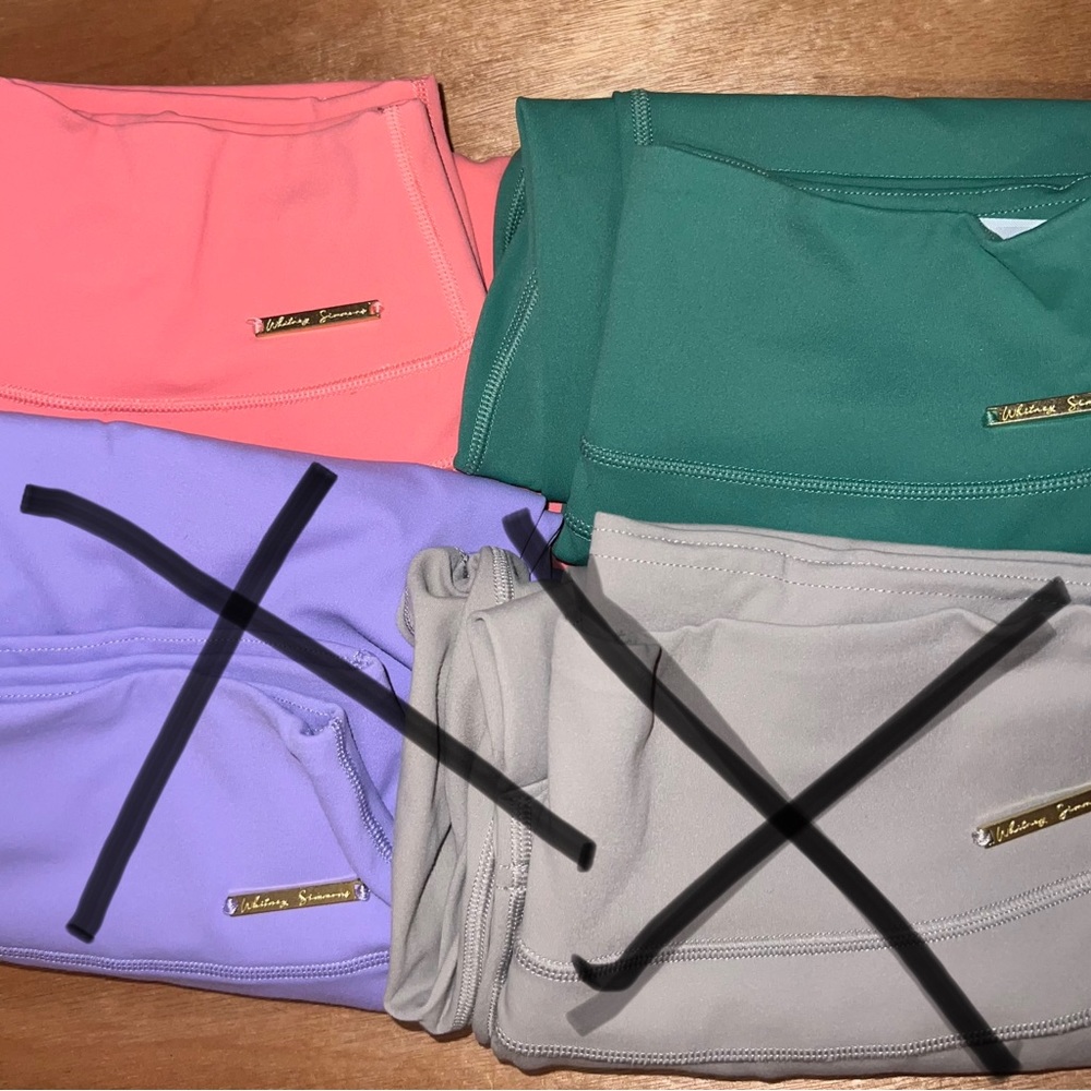 Gymshark Whitney Simmons V3 seamless high rise leggings butt scrunch MEDIUM set